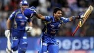 Aditya Tare's stunning six meant that the Mumbai Indians had qualified for the playoffs in IPL 2014