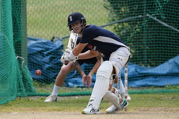 Joe Denly during a training session