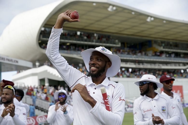 West Indies after winning the first Test against England in 2019