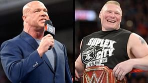 WWE News: Kurt Angle recounts his past, the time he punched Brock Lesnar in the face during match