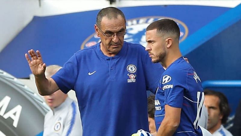 Chelsea are still adapting under Sarri according to Eden Hazard