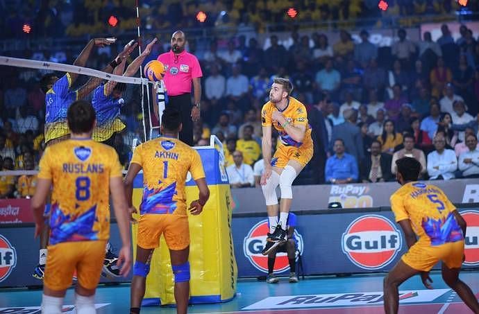 Chennai Spartans&#039; Rudy Verhoeff was the top-scoring spiker in the league