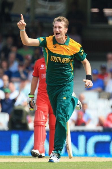 Chris Morris during England v South Africa: Semi Final - ICC Champions Trophy