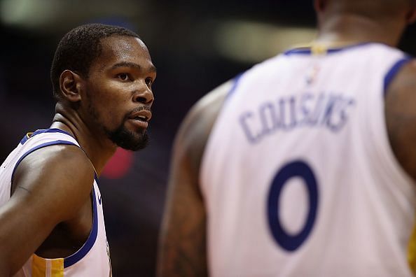 Kevin Durant drained a clutch shot for the Golden State Warriors against the Miami Heat