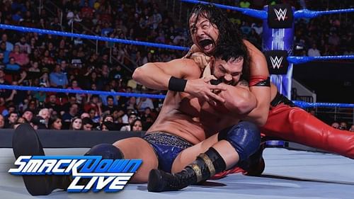 Dillinger's last match on SmackDown was against Shinsuke Nakamura.