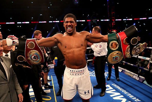 Anthony Joshua with this titles