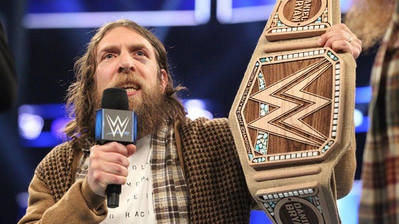 Daniel Bryan with his new WWE title