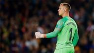 Stegen's goalkeeping kept Barca in the game in the first half.