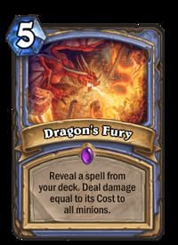 Image result for hearthstone dragon&#039;s fury