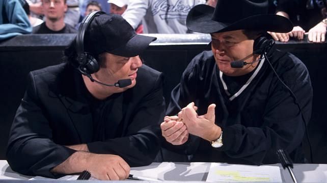 Heyman commentated with Jim Ross during the Invasion.