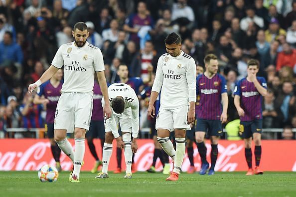 Real Madrid lost 0-3 to the Catalan giants