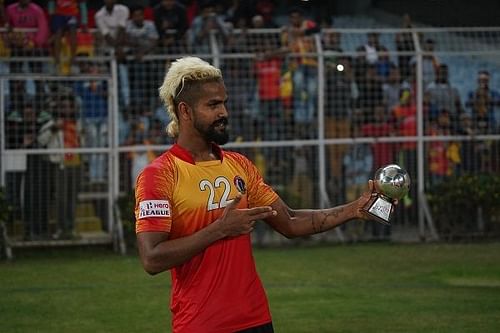 Jobby Justin of East Bengal scored in both legs of the Kolkata Derby against Mohun Bagan during the 2018-19 I-League