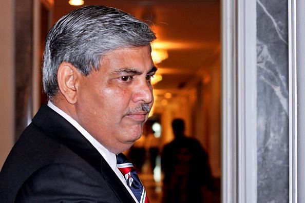 Shashank Manohar ahead of an ICC Board meeting