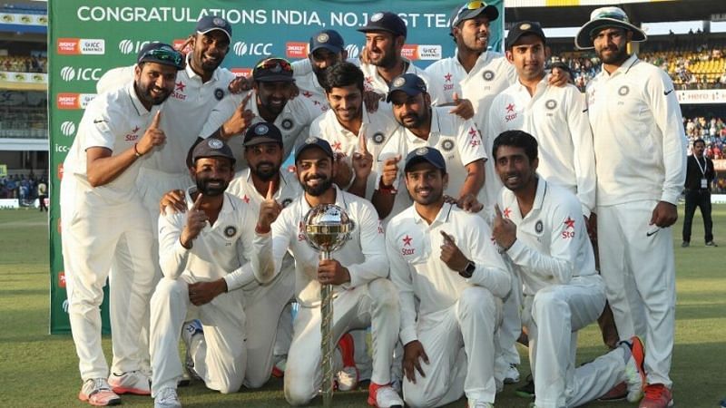 India, the top ranked side, with the Test side