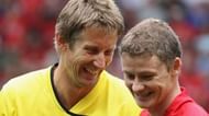 Van der Sar and Solskjaer - Two club legends who were crucial in United's past two CL Triumphs