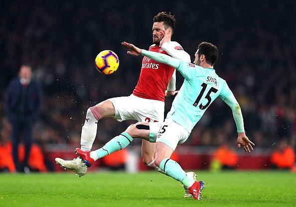 Carl Jenkinson caused the Cherries lots of problems down the left hand side.