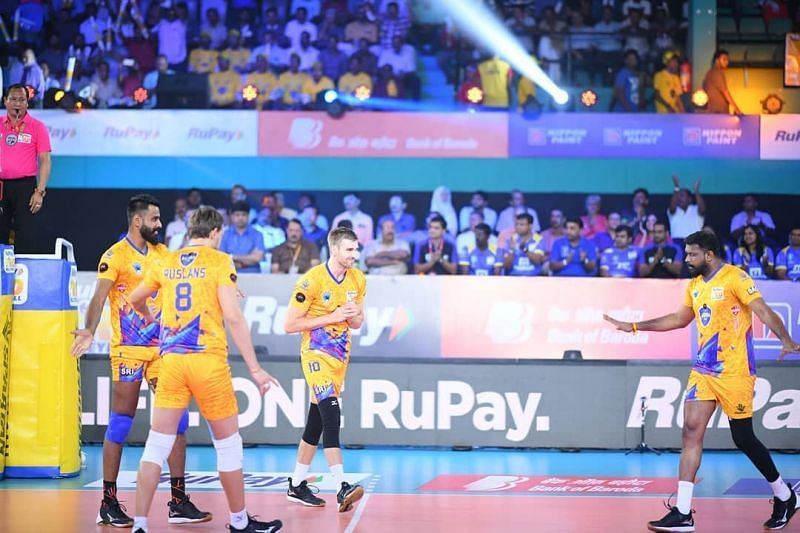 Chennai Spartans secured their semifinal spot with this win