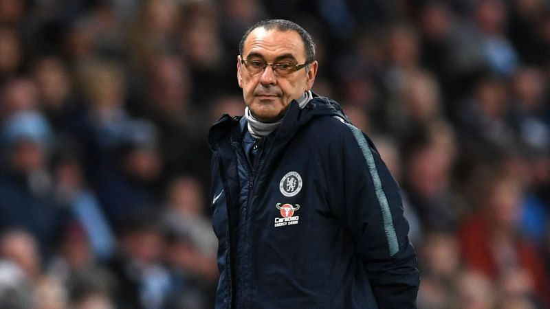Sarri is sitting on the edge at Chelsea.