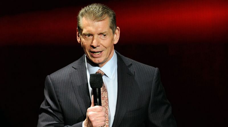 Vince McMahon addressing a crowd