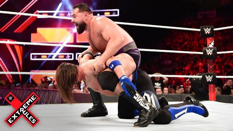 Rusev battled AJ Styles for the WWE Championship in 2018 in a losing effort