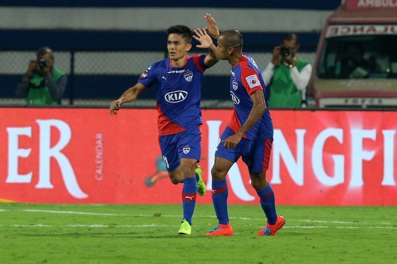 Chhetri finally puts an end to the frustration (Photo: ISL)