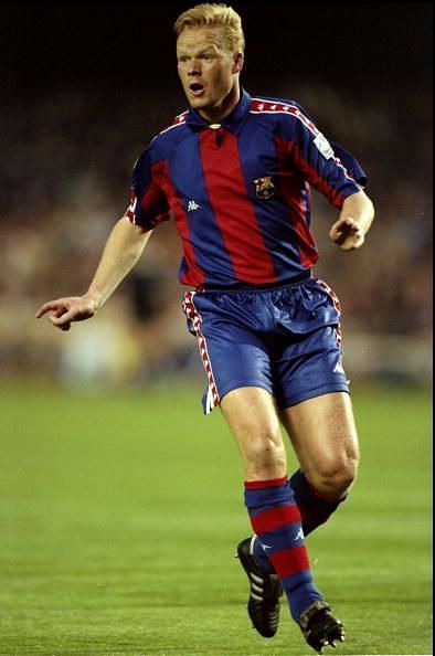 Ronald Koeman in the famous Blaugrana colors