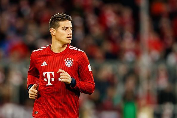 James Rodriguez is currently in the last quarter of his loan deal at Bayern Munich from Real Madrid