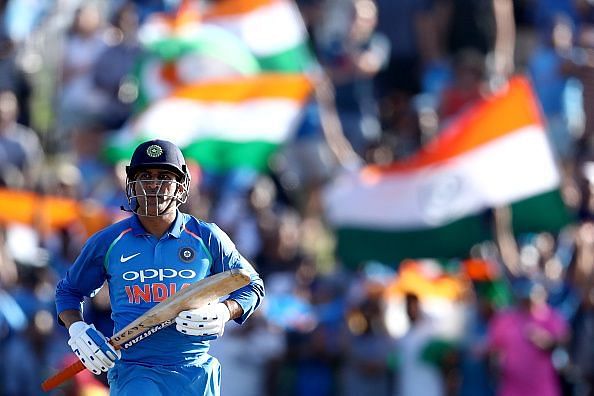 Mahendra Singh Dhoni during New Zealand v India - ODI Game 2