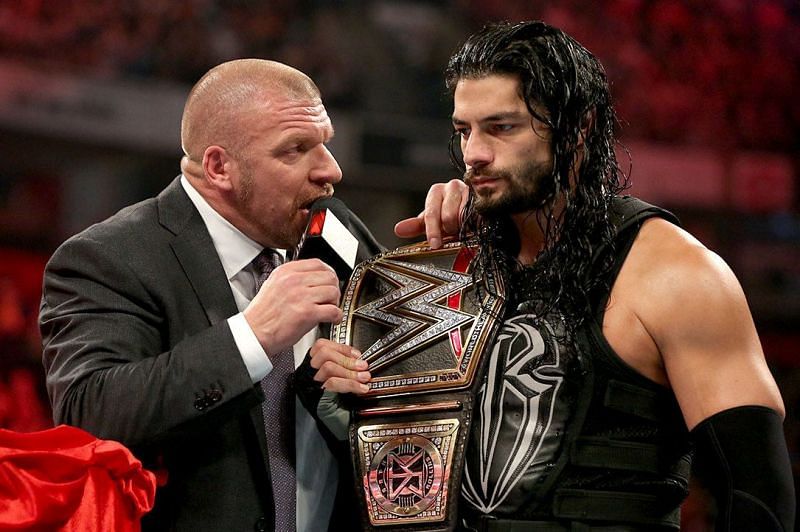 Image result for roman reigns and triple h