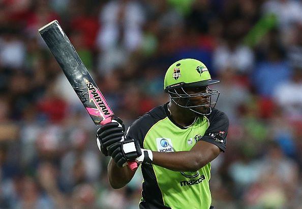 Andre Russell can hit the cricket ball a long way