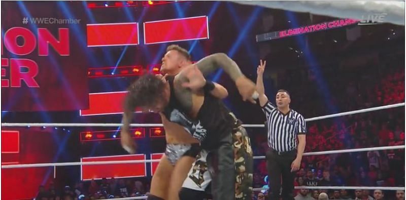 The Miz could not secure the pinfall after performing a Skull Crushing Finale on Jimmy Uso.