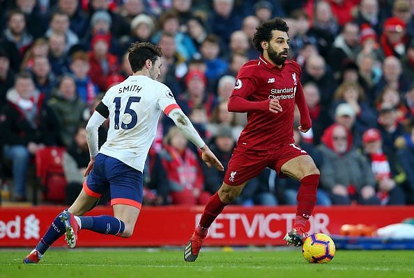 Salah was a constant threat as usual, netting his 20th goal of the campaign across all competitions