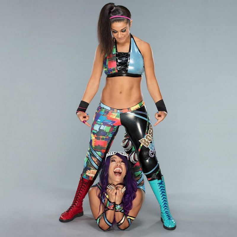 Frenemies Sasha Banks and Bayley have been rivals, but now are a tag team