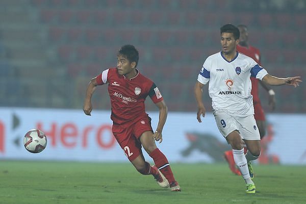 Putiea took some time to adjust in his new role but once settled he was dangerous for NorthEast United FC (Image Courtesy: ISL)