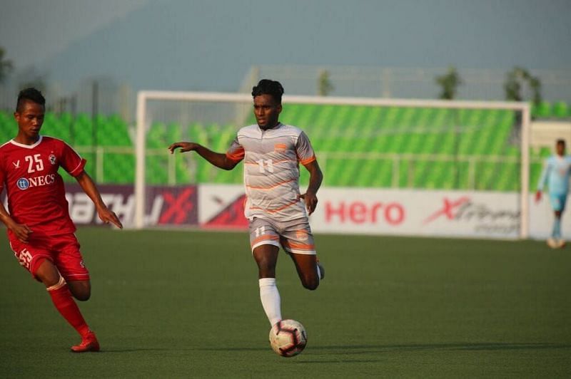 Romario in action for Chennai City FC.