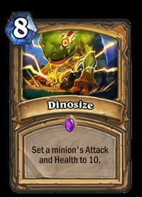 Image result for dinosize hearthstone