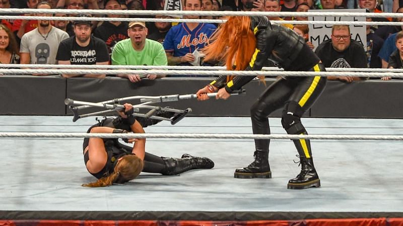 What prompted this sudden attack on the two WrestleMania contenders?