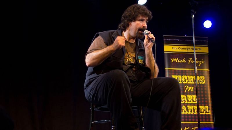 Mick Foley doing his comedy act