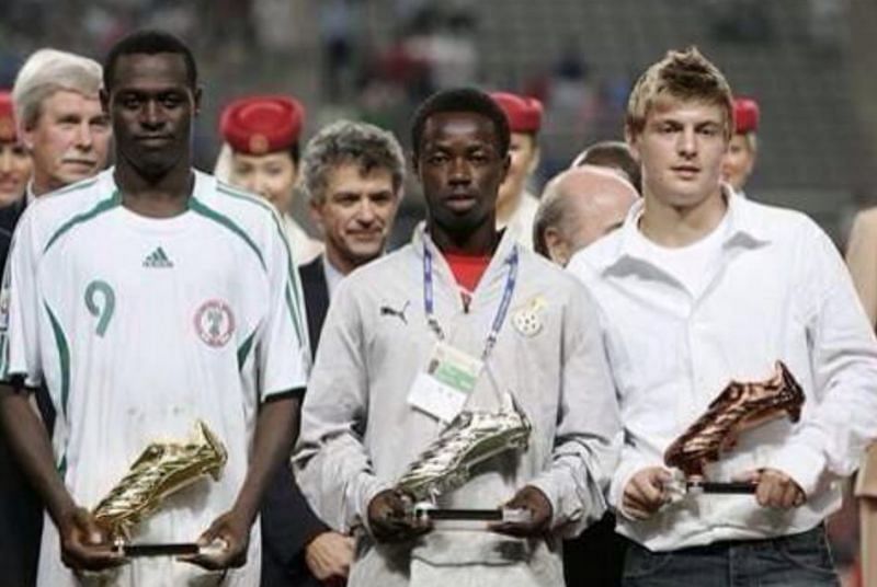 Macauley Chrisantus, Ransford Osei, and Toni Kroos at the 2007 U17 World Cup