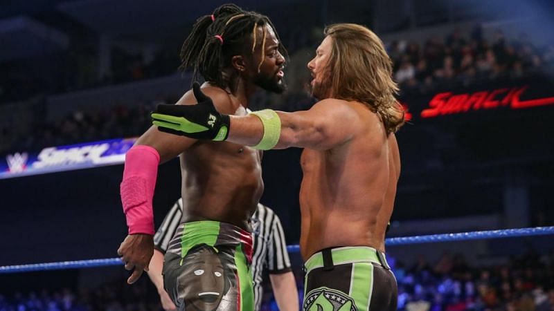 A fired-up Kofi tells Styles to fight him after AJ told Kingston that he didn&#039;t have to continue.