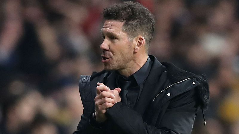 Simeone apologises for crotch-clutching celebration