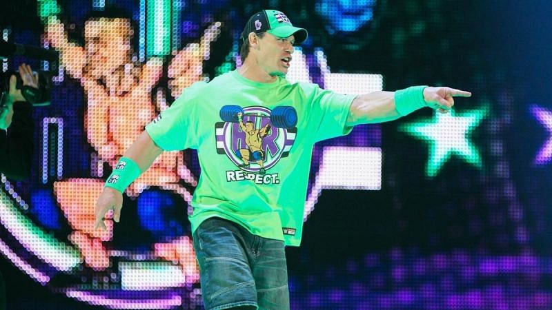 ... and John Cena immediately joins him in the squared circle!