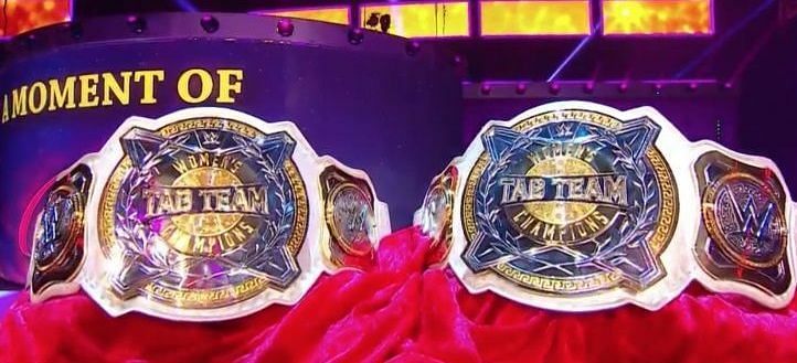 The newly created Women&#039;s Tag Team Championship