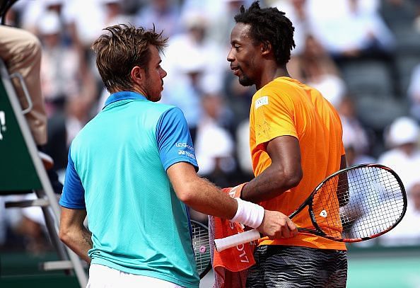 Wawrinka and Monfils at 2017 French Open - Day Nine