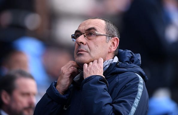 Feeling the heat - Maurizio Sarri suffers from a great lack of self-confidence.