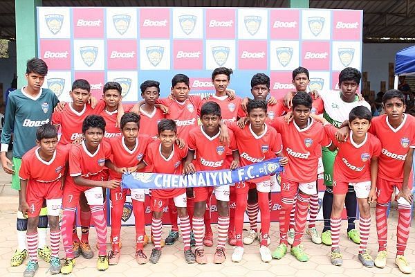 Participants of the Boost Chennaiyin FC Football Championship