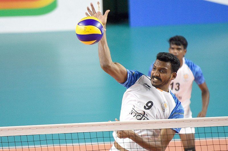 Deepesh Sinha at the 2018 Asian Games 