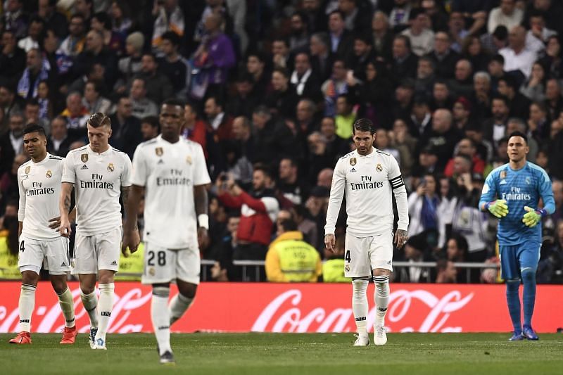 Real Madrid were knocked out of the Copa del Rey by arch-rivals Barcelona
