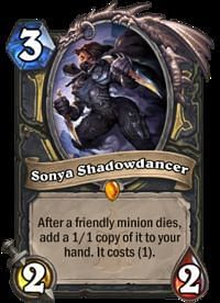 Image result for hearthstone sonya shadowdancer