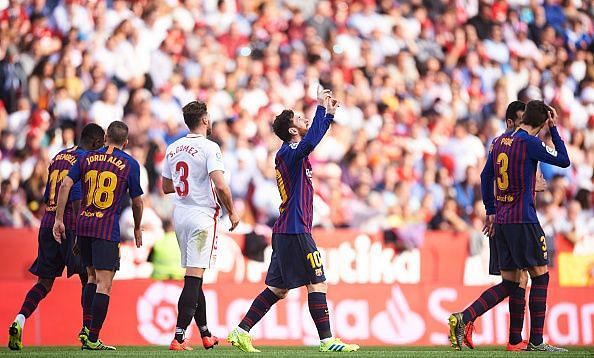 Sevilla FC did not lose to Barcelona, they lost to a man called Lionel Messi